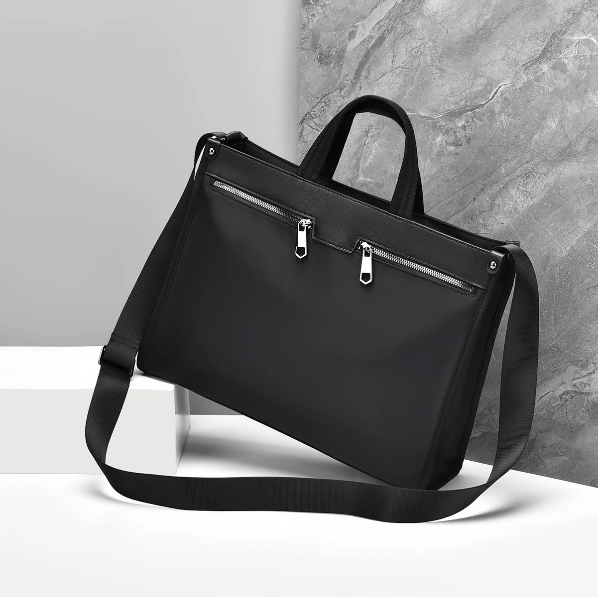New Fashionable Handbag Briefcase Business Casual Handbag Oxford Cloth Men's Backpack Single Shoulder Crossbody Bag Waterproof