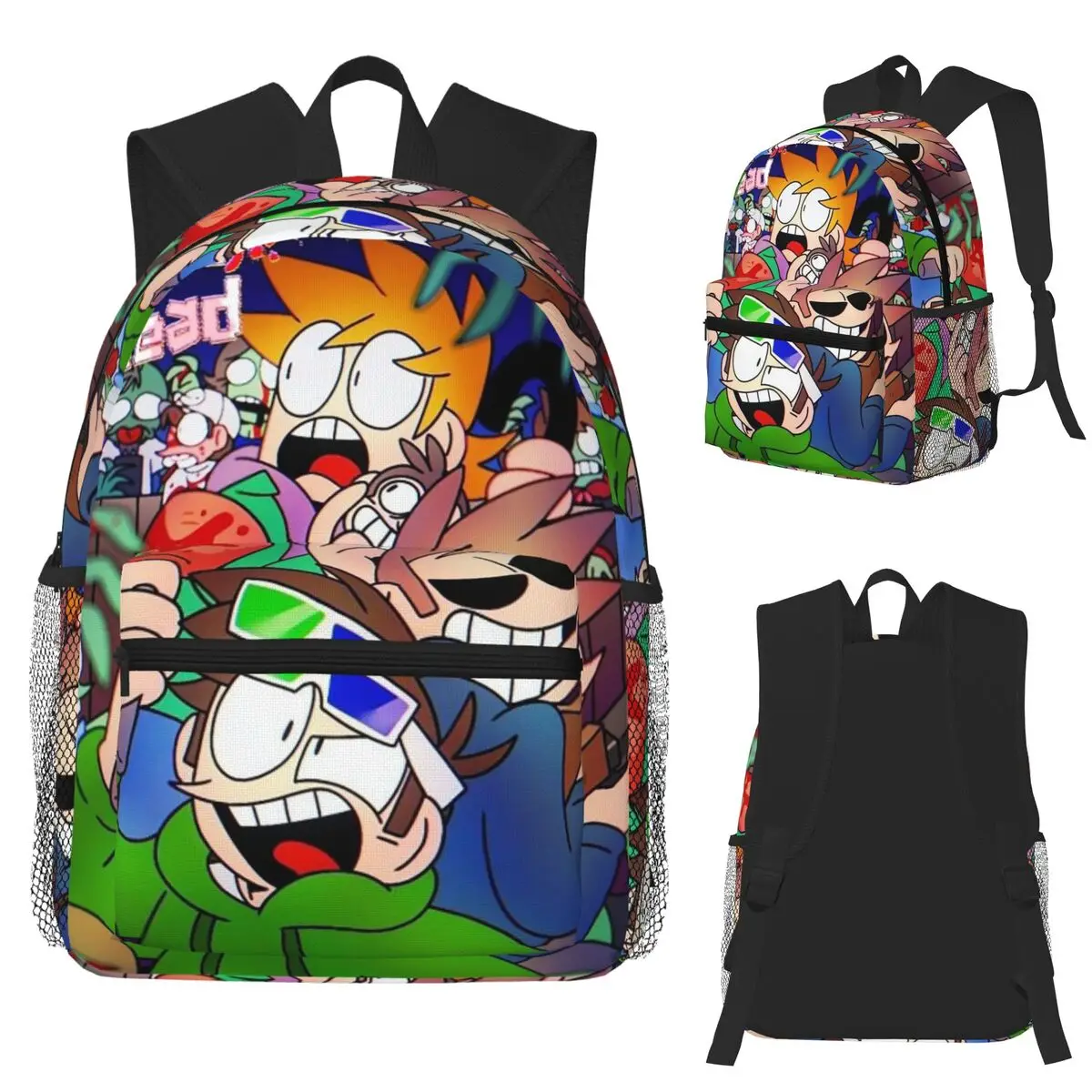 

Eddsworld Anime Cartoon Student Backpack School Bag Hiking Travel Daypack for Boys Girls Fashion Bookbag Shoulder Bags