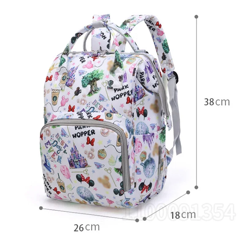 Disney-mochila multifuncional para pañales para mujer embarazada, bolso de bebé de gran capacidad, tendencia de moda, viaje