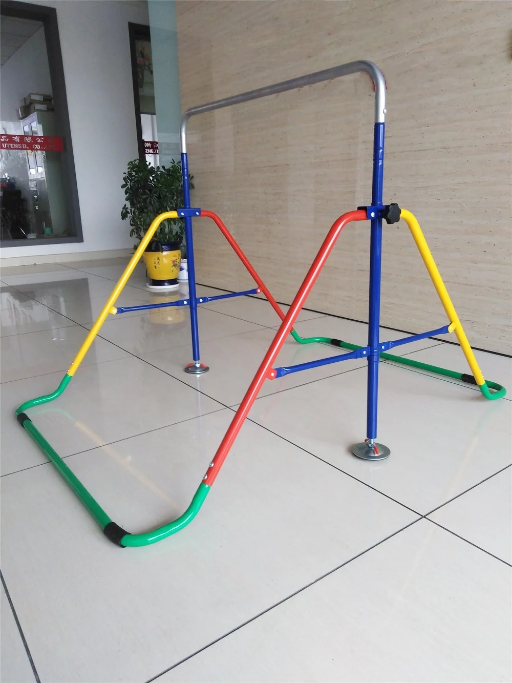 

Custom Movable Home Folding Gymnastics Training Bar Adjustable Horizontal Bars for Kids Exercise Newly