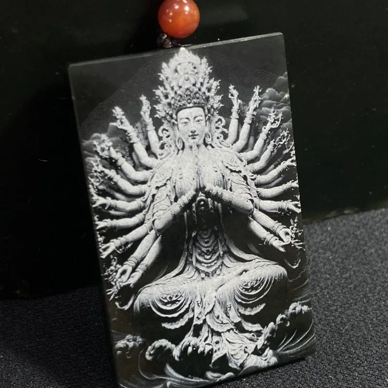 Shadow Carving Pendant, Thousand-handed Guanyin Brand, Zodiac Patron Saint