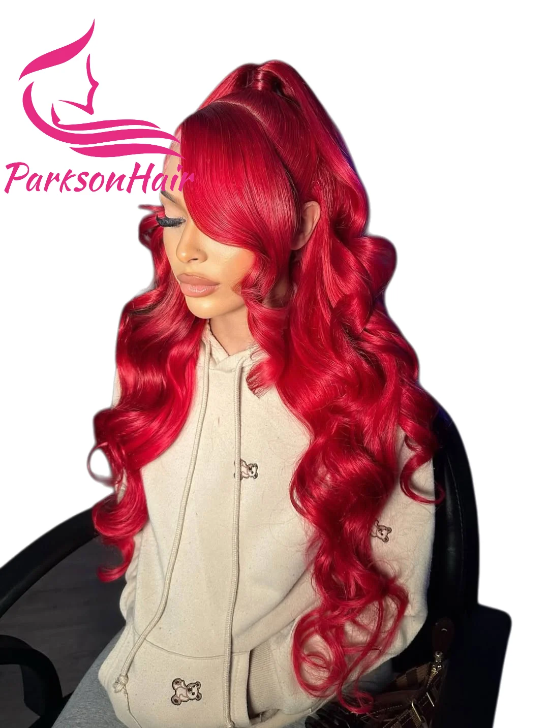 الجسم موجة 13x4 الدانتيل الجبهة خصلات الشعر المستعار الإنسان الساخن الأحمر البرازيلي الشعر الخام الملونة 613 خصلات الشعر المستعار الإنسان للنساء الأحمر الدانتيل شعر مستعار أمامي