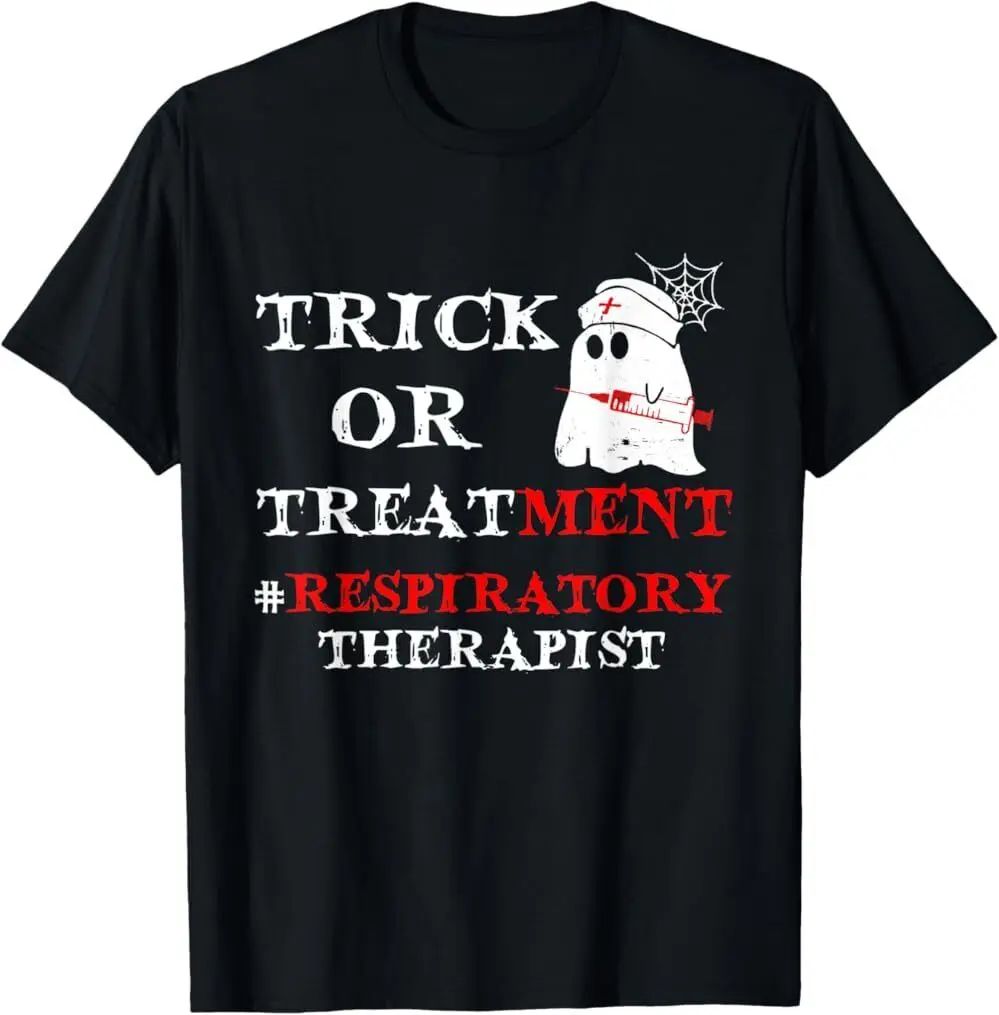 Respiratory Therapist HALLOWEEN Trick Or Treatment Nurse T-Shirt, Unisex Tee