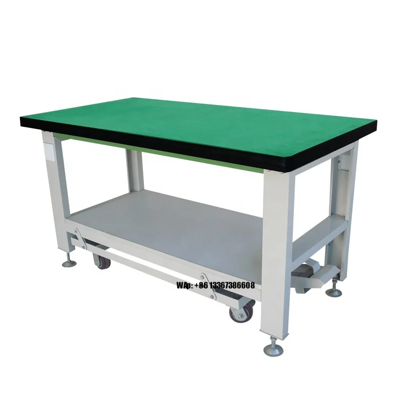 Woodworking Metal Movable Table with Drawers and Movable Woodworking Tool Table Storage Workbench With Wheels