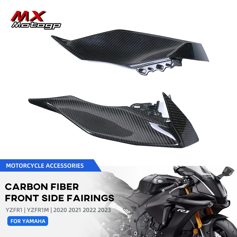 

Carbon Fiber Dashboard Instrument Side Panels Covers For YAMAHA YZF R1 R1M YZF-R1 2020 2021 2022 2023 Motorcycle Front Fairing