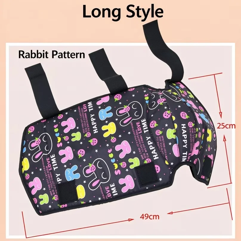 Kids Winter Knee Pads Warm Cartoon Plush Lining Windproof Adjustable Straps Toddler Leg Warmers Short Long Unisex Boys Girls