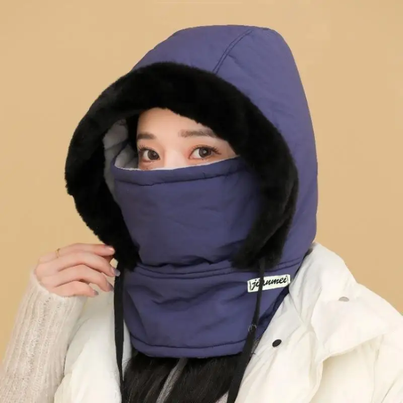 Winter Down Hat With Hood Unisex Thickened Warm Windproof And Waterproof Cap For Men Women Outdoor Skiing Hiking