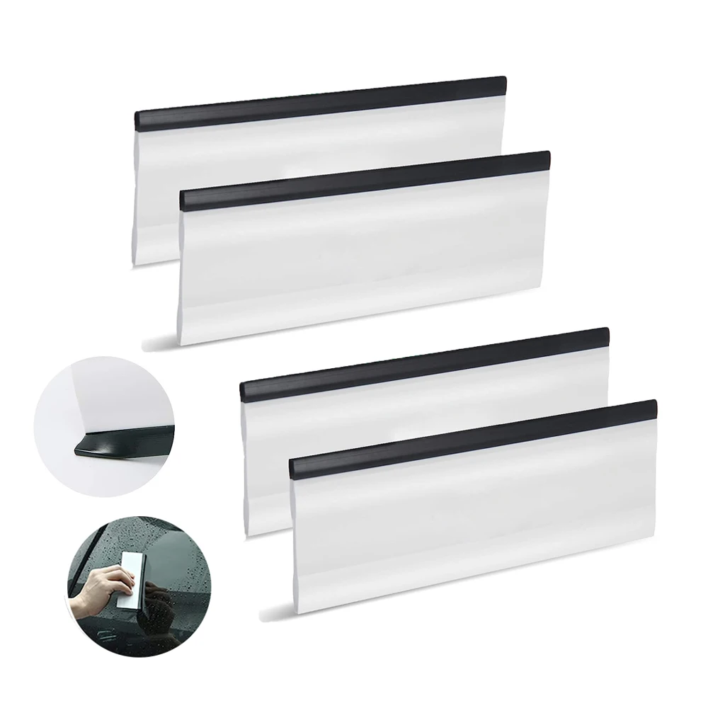 6 Inch Rubber Squeegee for Kitchens Glass Shower Water Blade Block Spatula for Car Windows Stickers Decals and Vinyl