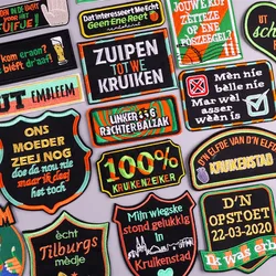 New Kruikenstad Carnival Embroidered Patch Iron On Patches For Clothing Netherland Carnaval Patches On Clothes Badges Jacket DIY