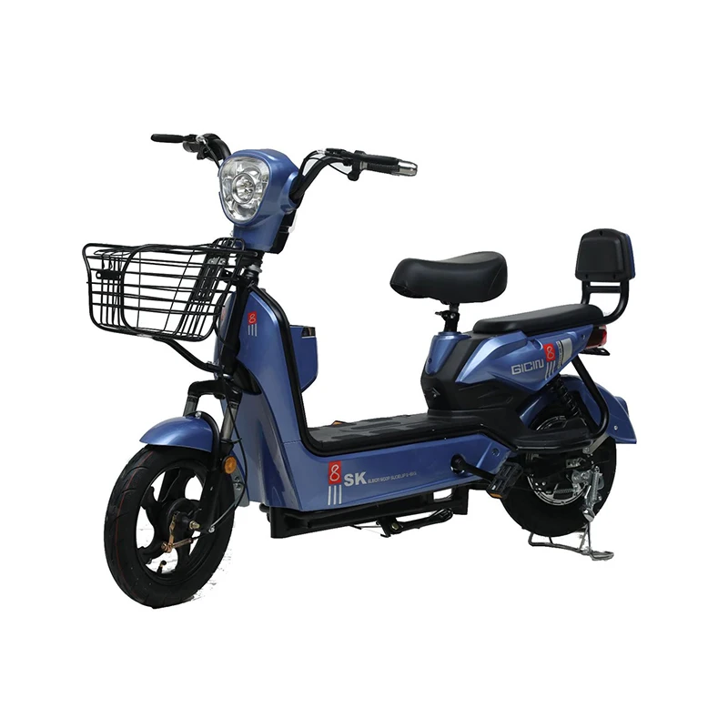 Wholesale Price 14 Inch Step Through Electric Bike 350W 48V 12AH 20AH City Electric Bike Scooter with Pedal Storage Battery image 6