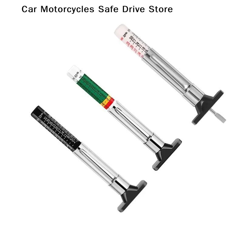 New Car Tyre Tire Tread Depth Gauge Meter Auto Tire Wear Detection Measuring Pen Color Coded Digital Caliper Monitoring System