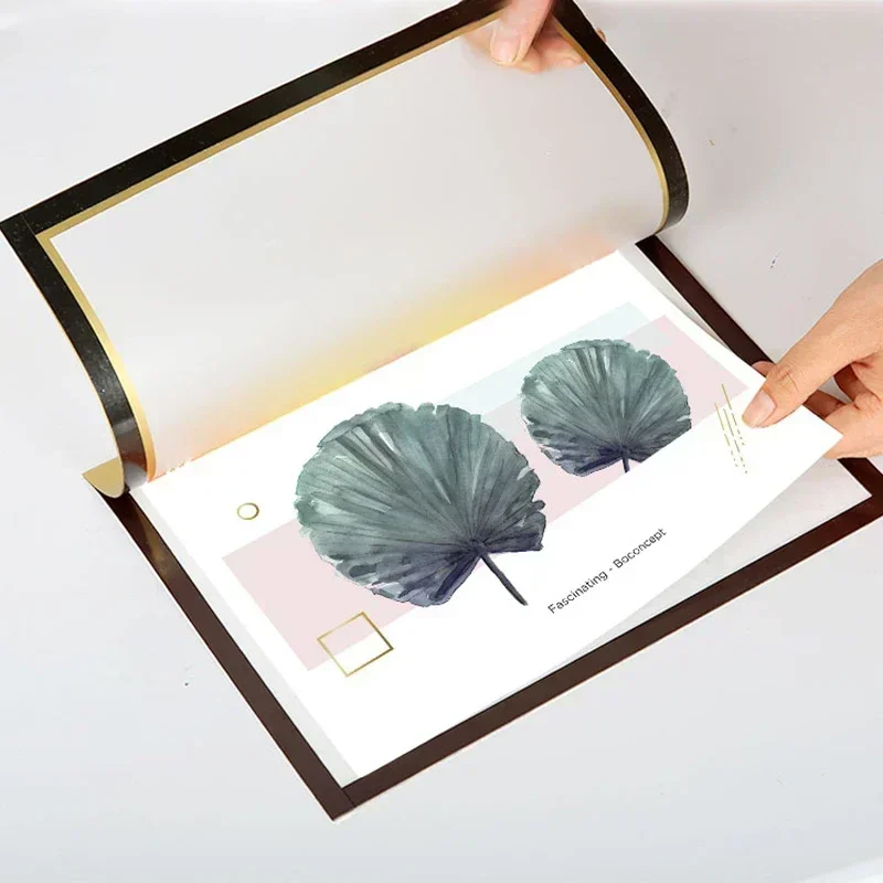 الصور الحديثة جدار إطار الصورة المغناطيسي الذهب الأسود لينة الغراء إطار الصورة المشارك قماش اللوحة ذاتية اللصق عرض شماعات #4