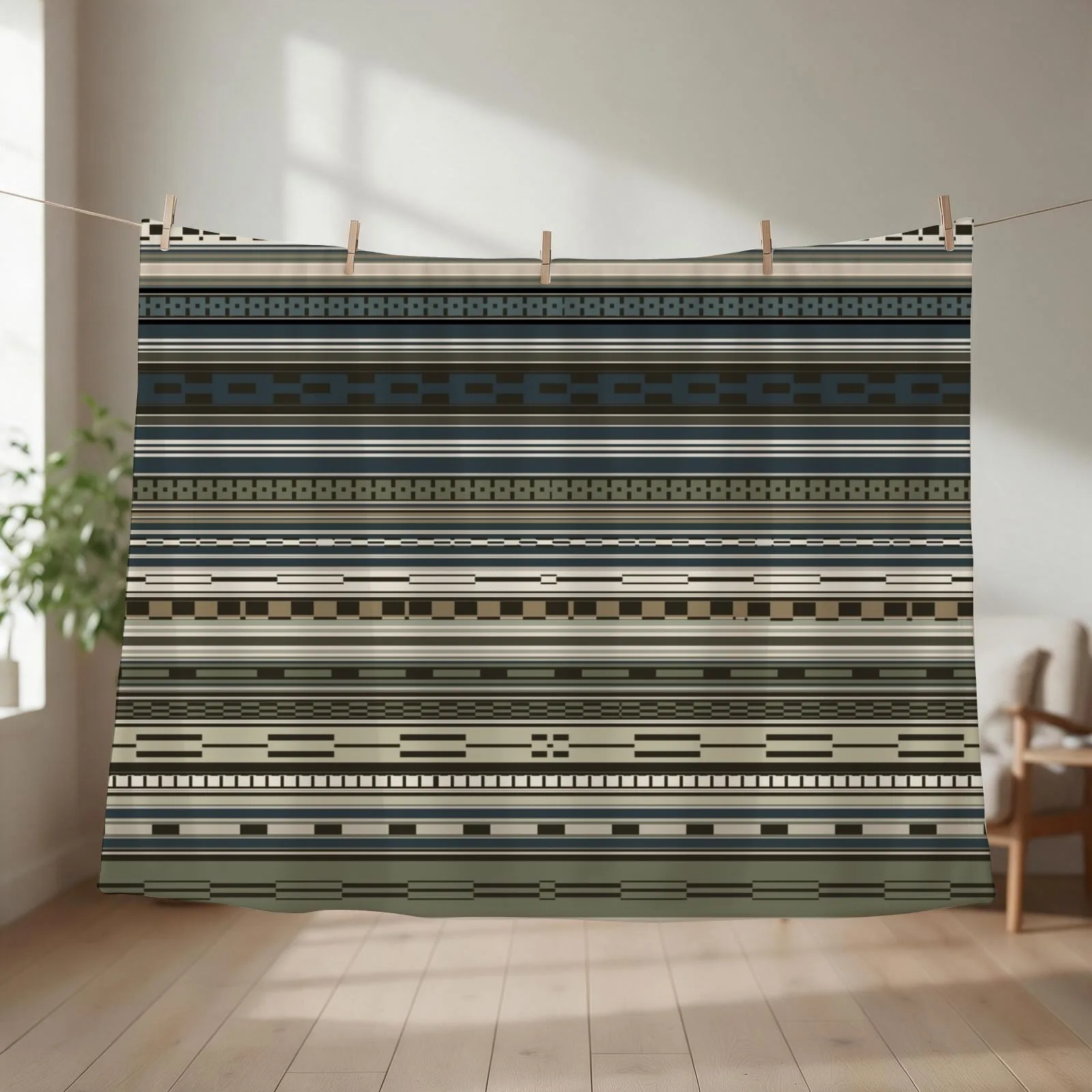 Tribal Olive Green Pattern Throw Blanket Soft Big cosplay anime Summer Beddings Blankets For Sofas Blankets