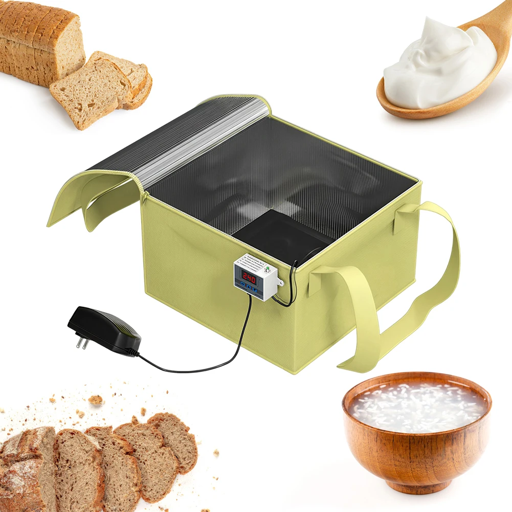 

Folding Dough Proofer with Temp Control Dough Proofing Box Sourdough Warming Mat for Sourdough Baking Pizza Yogurt Kombucha