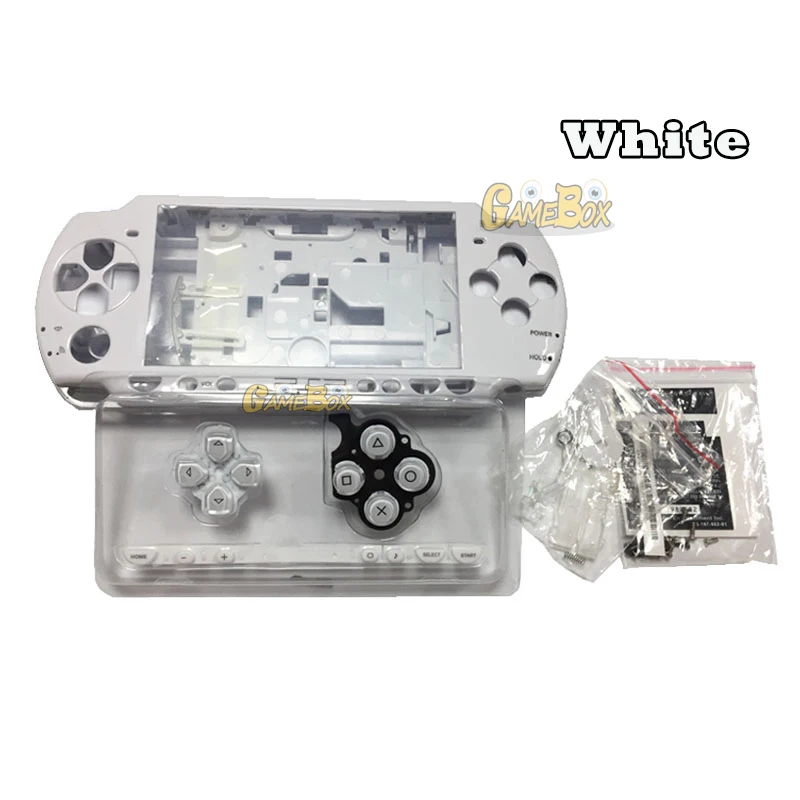 16 สีชุดเต็มสําหรับ PSP2000 OEM พร้อมชุดปุ่มสําหรับ PSP2000 ฟรีไขควงและฟิล์มป้องกัน