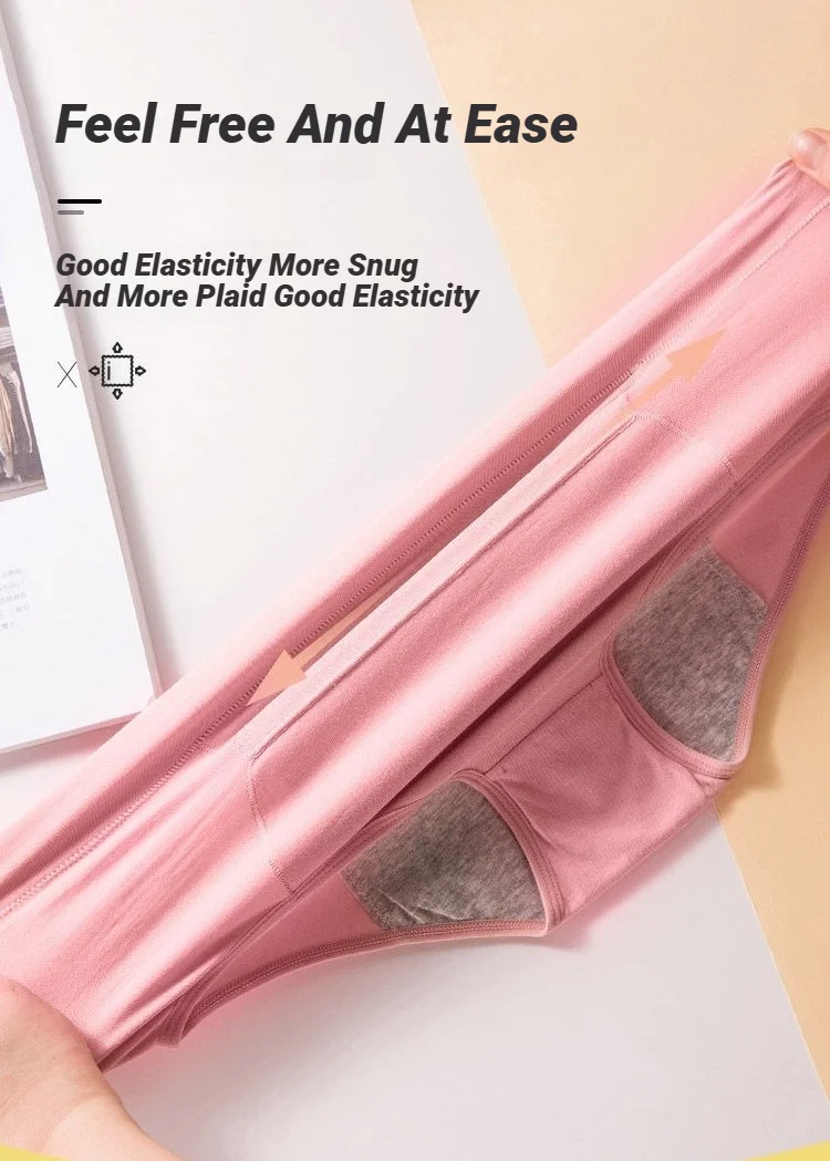High Waist Women's Period Panty Physiological Pants Leak Proof Underwear Ladies Menstrual Panties Briefs Lingerie