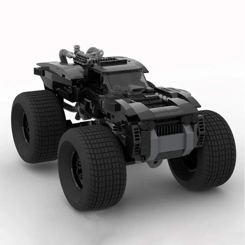 644pcs MOC Vengeance Batmobile Monster Truck Model Building Blocks Architecture Toy Idea Brick Christmas Gifts Kids Birthday