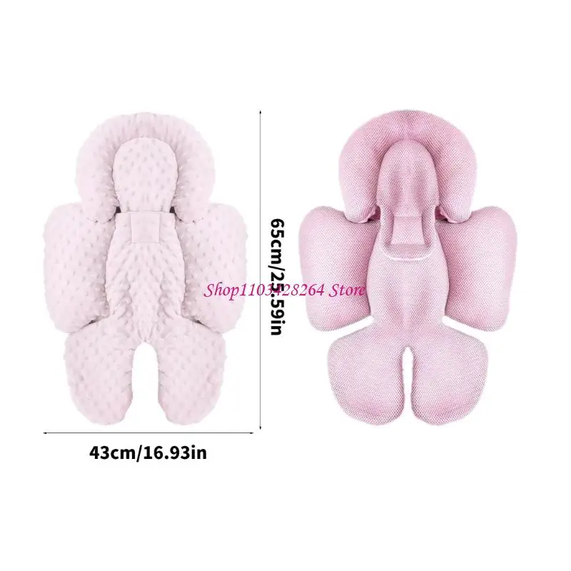 Reversible Newborn Car Insert Airy Mesh & Warm Fleece Layers for Outdoor