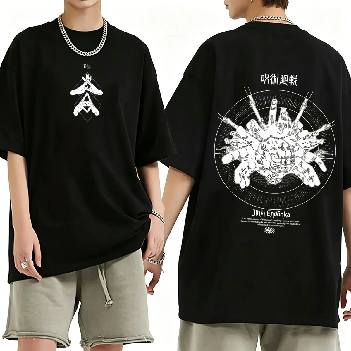 

Anime Jujutsu Kaisen Itadori Yuji T-shirt Men Women Vintage Casual Oversized Streetwear Male Manga Fashion Trend T Shirts Tops