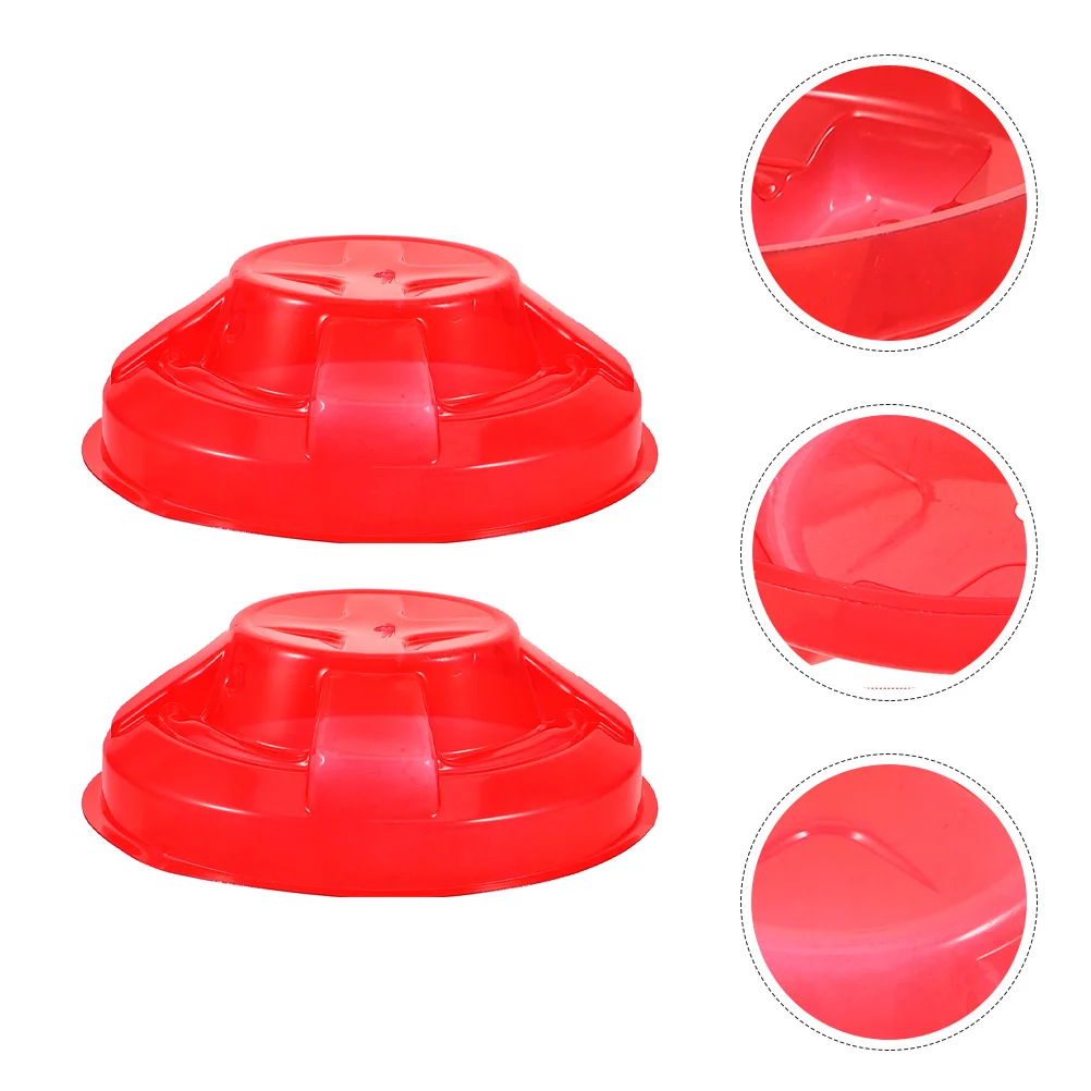 

2 Pcs Smoke Dust Cover Smokes Alarm for Baking Plastic Protector Protective Cooking Safety Mask