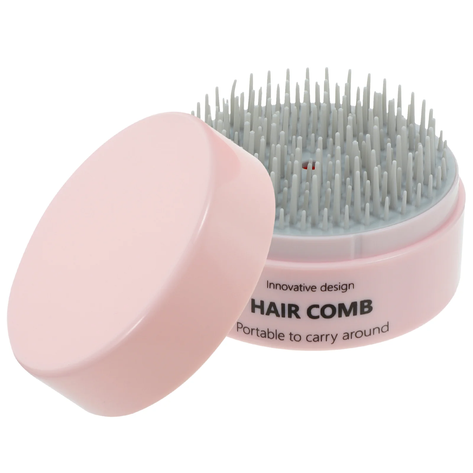 Mini brosse à cheveux à palette pour femmes, poignées de peigne, pêche à la ligne, poignées de massage, articles de voyage roses pour femmes