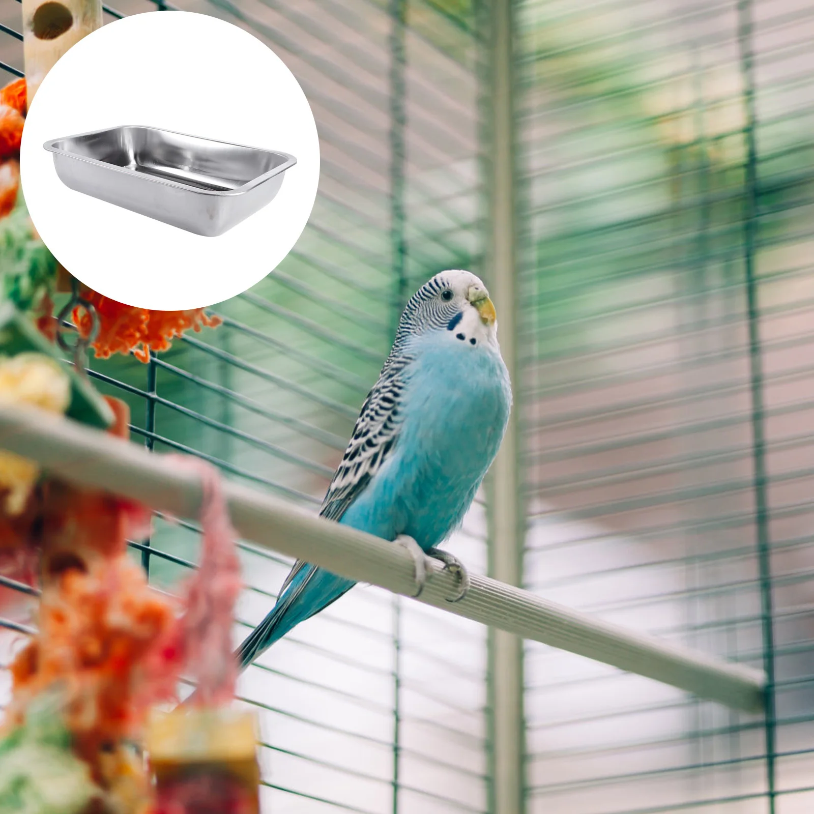 

1Pcs Leakproof Stainless Steel Pet Potty Tray Easy Clean Rabbit Dog Cage Accessory Bedpan Rabbit Potty