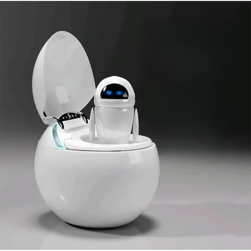 

Smart toilet cute round egg-shaped design bathroom bidet washing heating seat