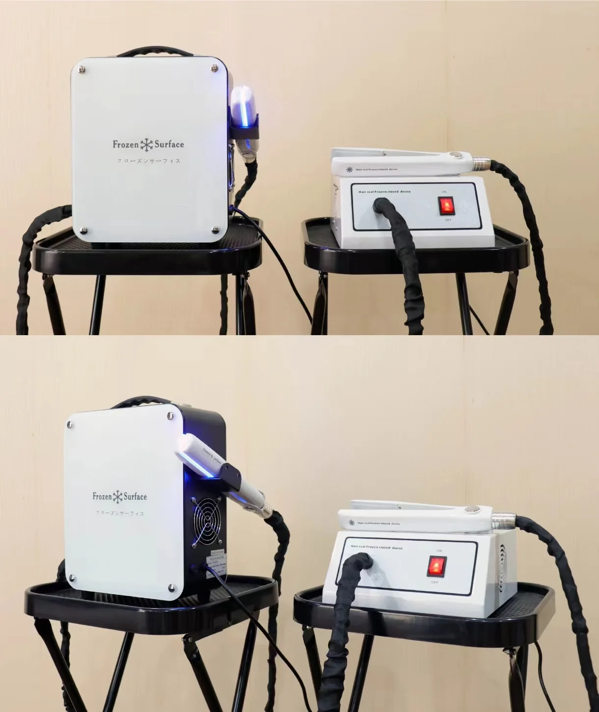 !@Ice Cold Plastic Flat Iron Machine for Hair Treatment Multifunctional Portable Frozen Hair Care Tool