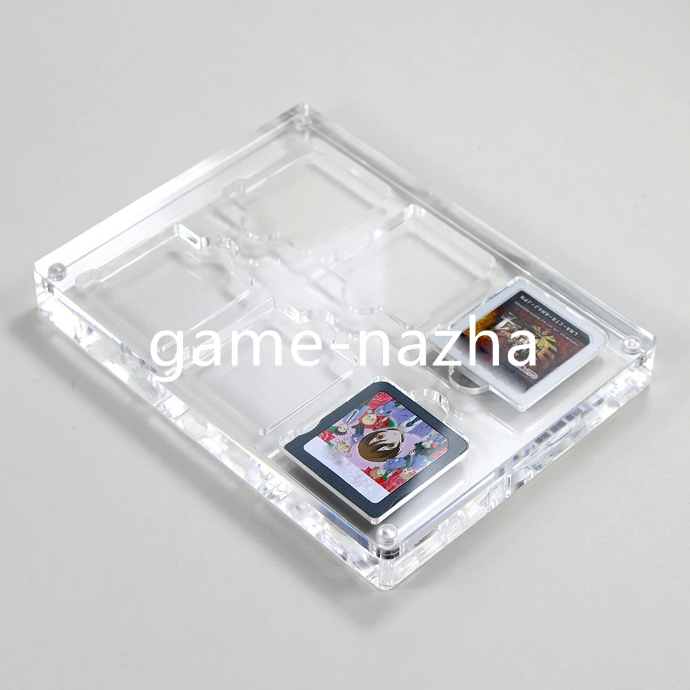 

1 шт., прозрачная акриловая коробка для игровых карт для 3DS NDS, высокая прозрачная магнитная крышка, акриловая коробка для игрового дисплея