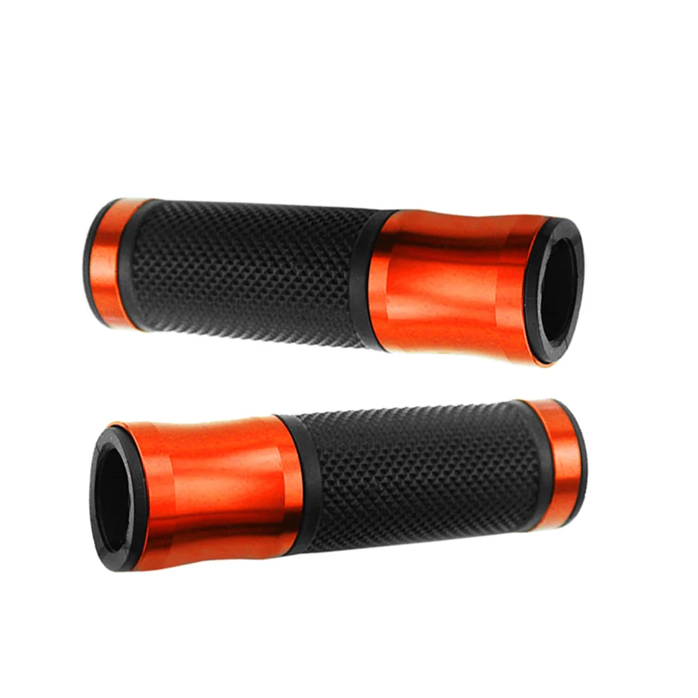 

1 Pair Motorcycle Handlebar Grips Rubber Anti-Slip Comfortable Shock Absorbing Ergonomic Design For Bike Dirt Road Cycling
