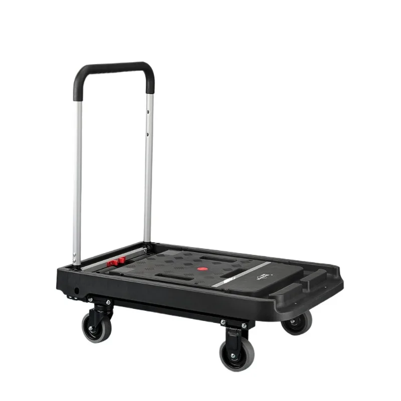 

Foldable flat trolley, truck, trolley, large silent handling household tools
