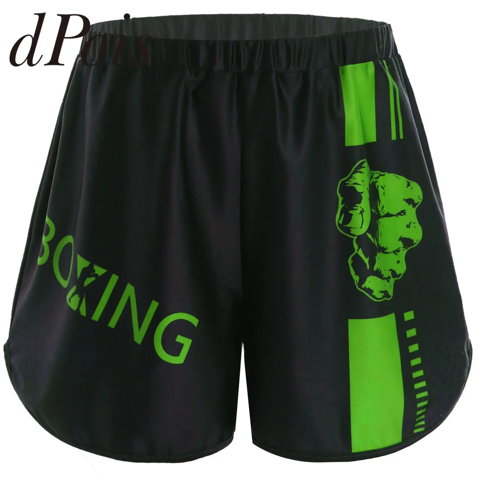 

Kids Boys Muay Thai Shorts Fashion Boxing Shorts Trunks Grappling Elastic Waistband Athletic Boxer Shorts Gym Training Costume