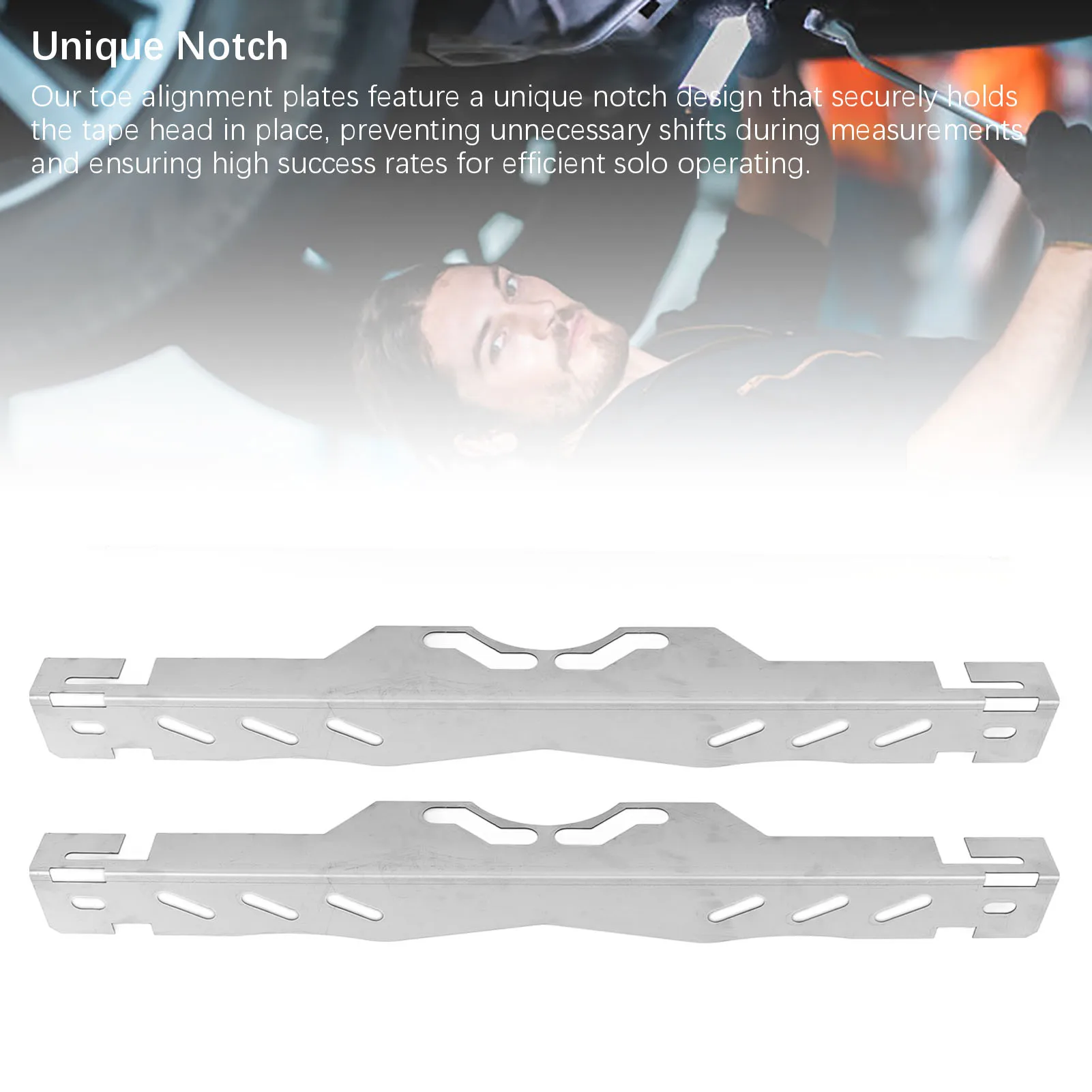 Stainless Steel Wheel Alignment Tool Plates Heavy Duty Toe Alignment Tool for Cars Sedans SUVs UTV ATV OEM Replacement Accurate view 5