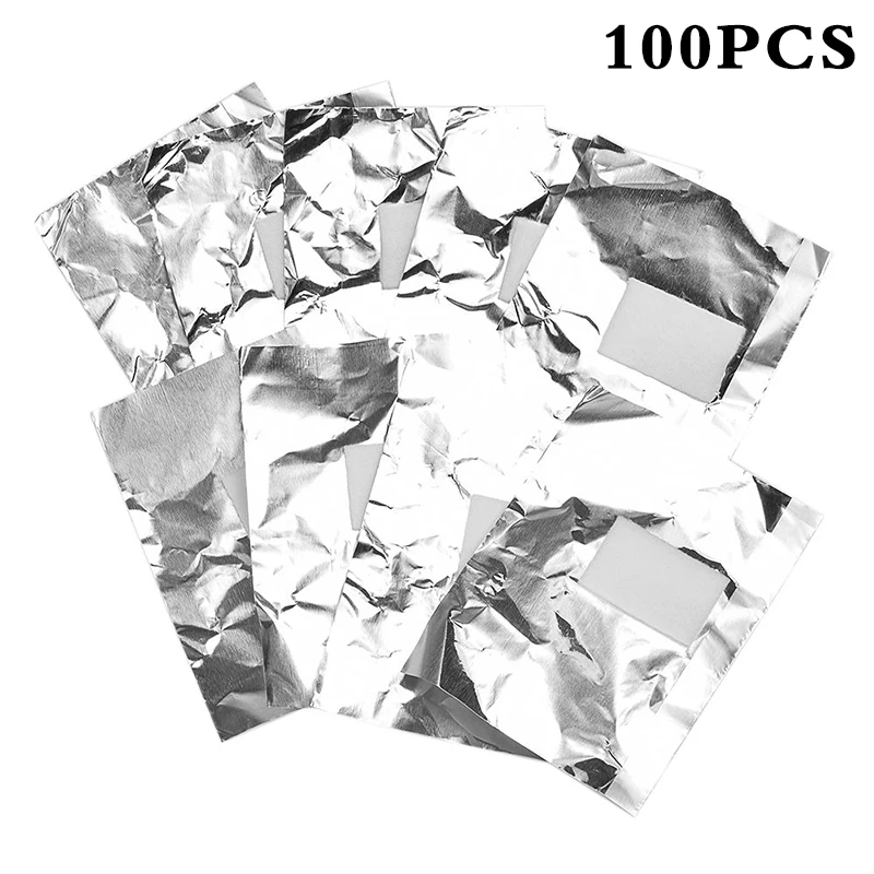 Aluminium Foil Remover Wraps with Acetone Nail Art Cotton Wipes Soak Off Acrylic UV Gel Nail Polish Removal Tools