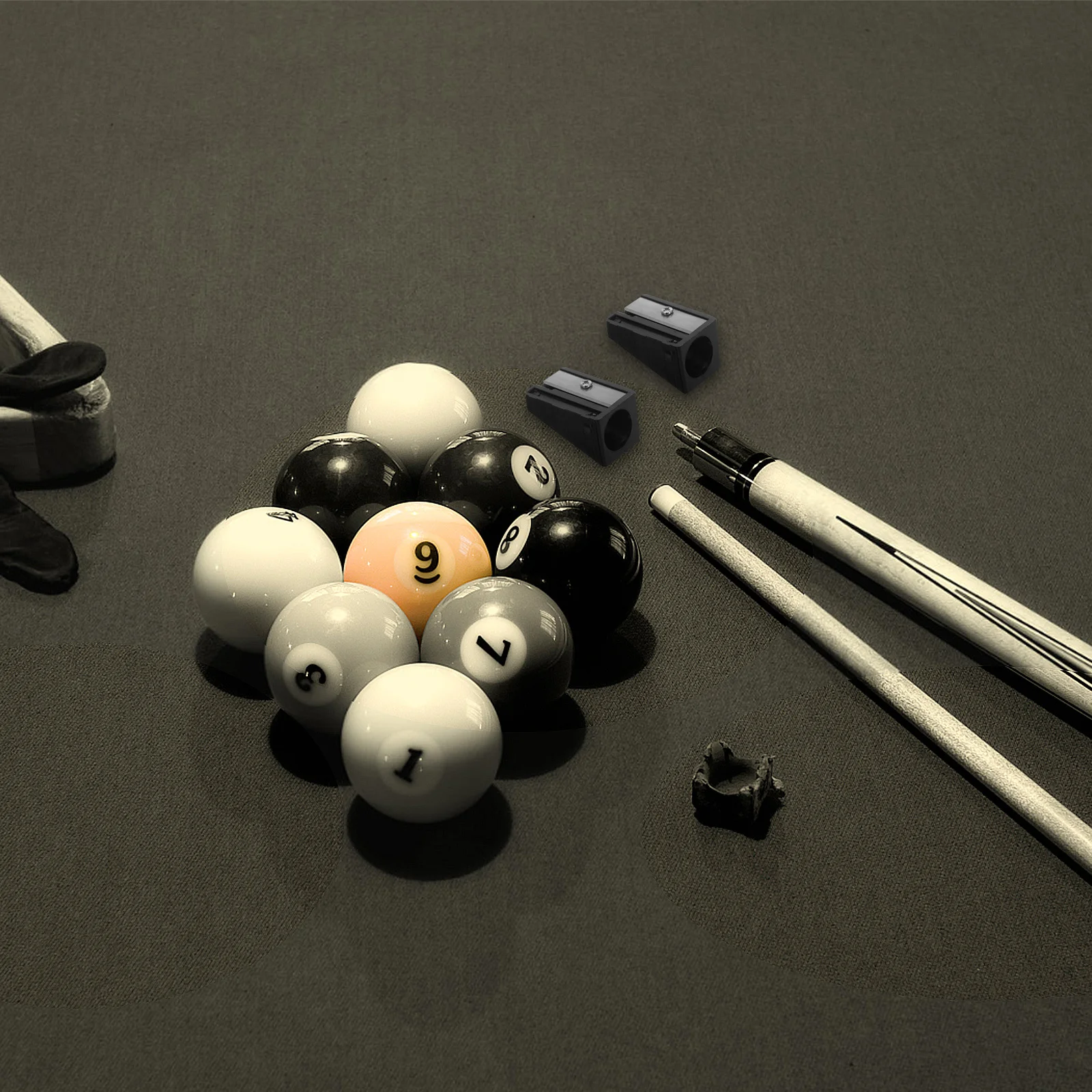 

1 Pair Billiard Tip Trimmer Tool Pool Cue Shaper Repair Equipment For Cue Stick Maintenance Tips Burnisher Billiards Accessories