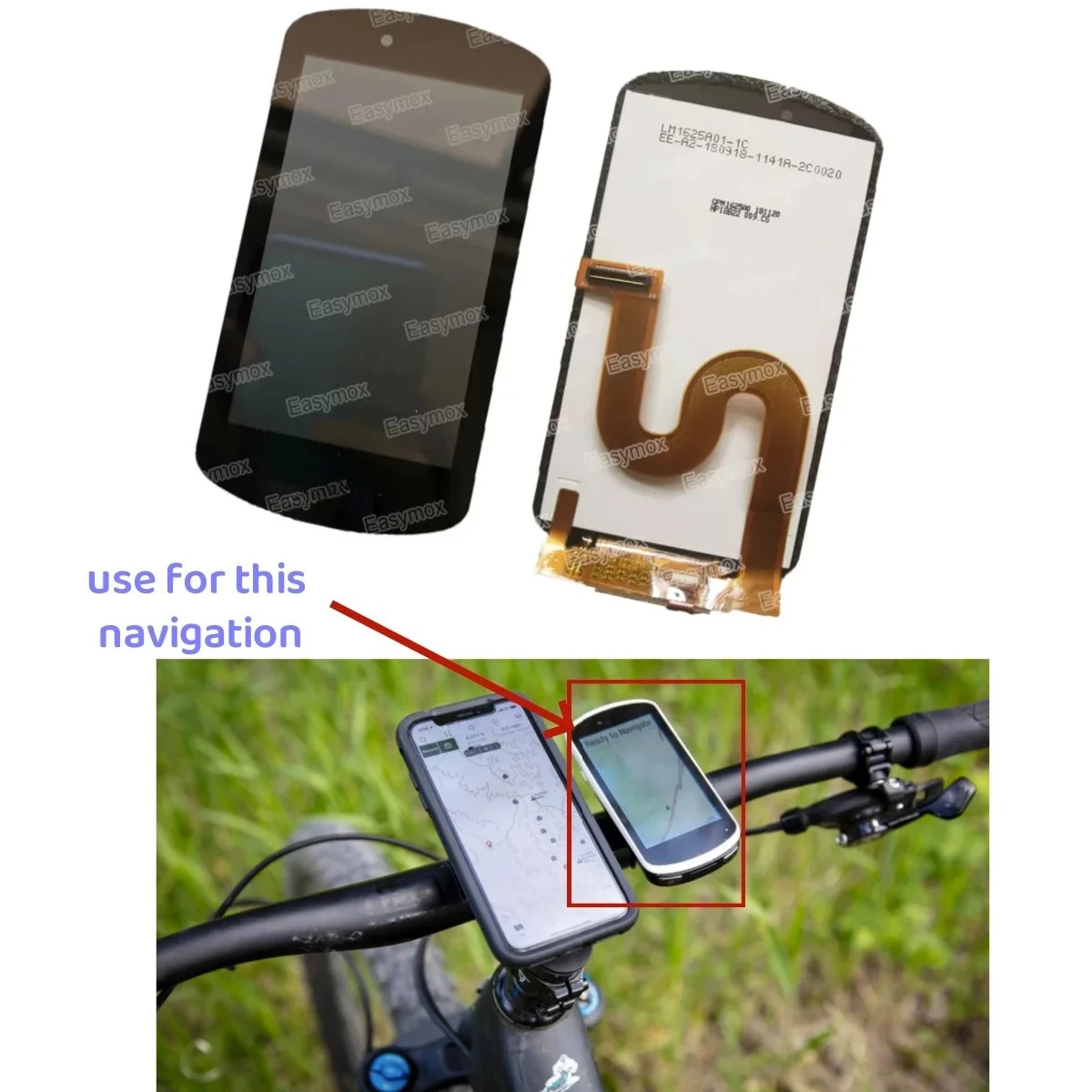 

LM1625A01-1C 3.5" LCD Display for Garmin Edge 1030 Bike GPS Cycling Computer Screen Repairment