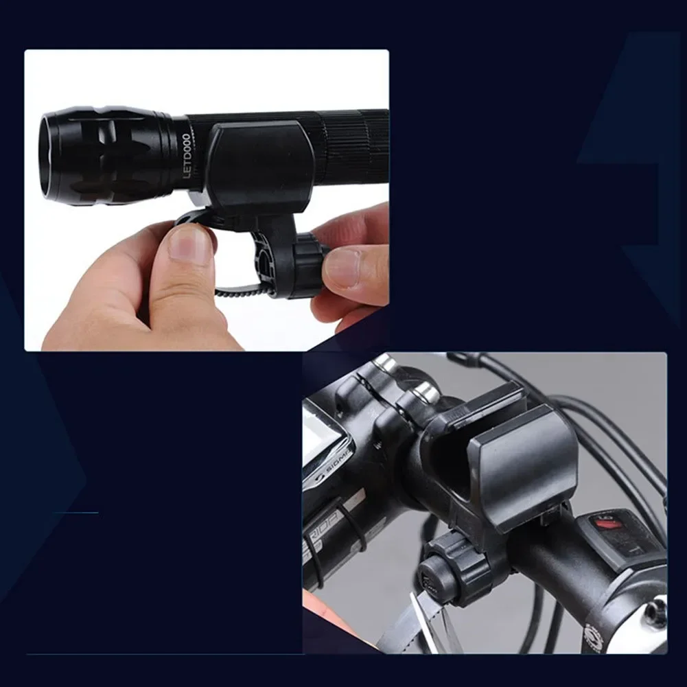 Bicycle Light Holder Bike Flashlight Bracket Torch Mount Clamp Headlamp Clip Pitch Angle For Multi-purpose Bicycle Accessories - Image 5