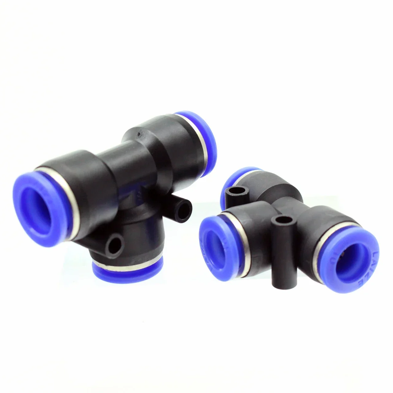 PE Air Connectors 4mm 6mm 8mm 10 12MM Pneumatic Fitting Quick Connect Slip Lock Tee 3Way Plastic Pipe Water Hose Tube Connector