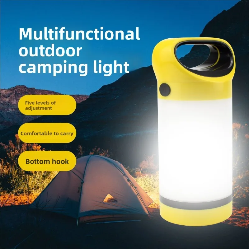 Outdoor Tent Light Hanging Camping LED Horse Light Emergency Household Portable Camping Lamp Lighting Dew Lamp USB Rechargeable