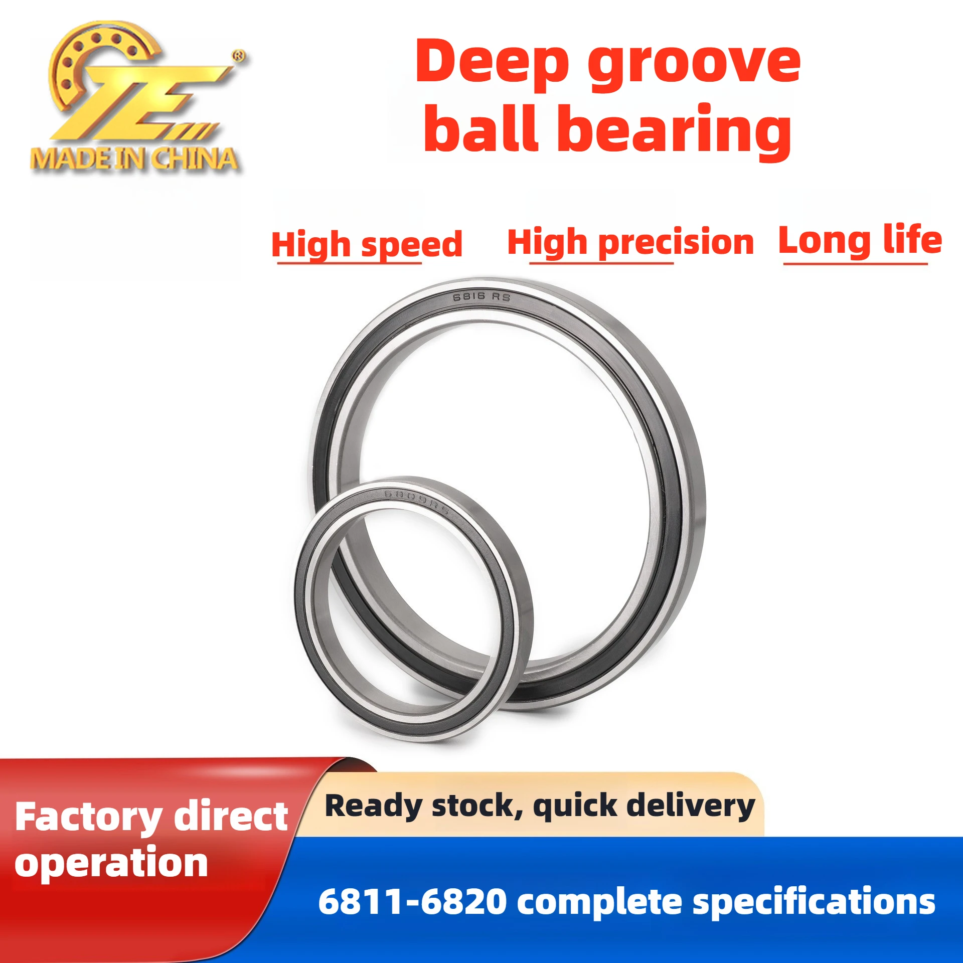 Thin wall bearings directly from the manufacturer 6811 6813 6815 6816 6818 6820ZZ Precision mechanical bearings