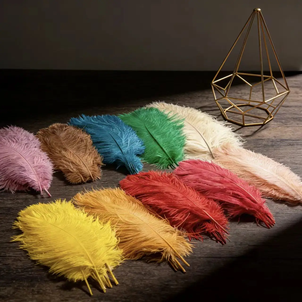 

10Pcs Ostrich Feathers Wholesale Colorful Natural Plumes Wedding Party Decoration Supplies DIY Craft Feather for Centerpieces