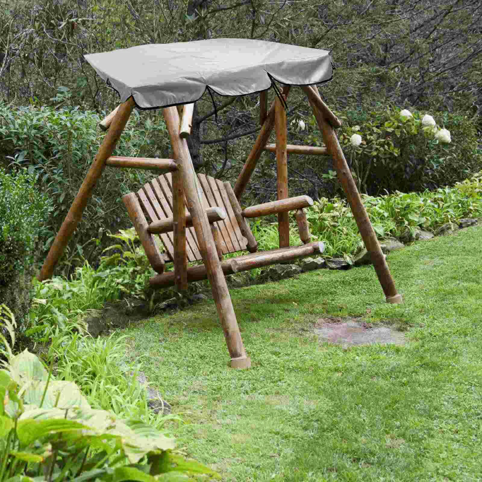 Swing Cover Outdoor Chair Garden Protector Patio Part Waterproof Silver Coated Oxford Cloth Canopy Replacement