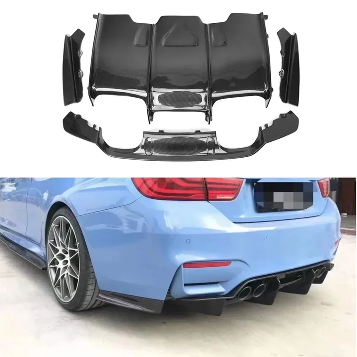 

Carbon Fiber Rear Bumper M3 M4 Psm Styling Diffuser for F80 M3 Sedan F82 F83 M4 Rear Lip Protector 2014 - 2020