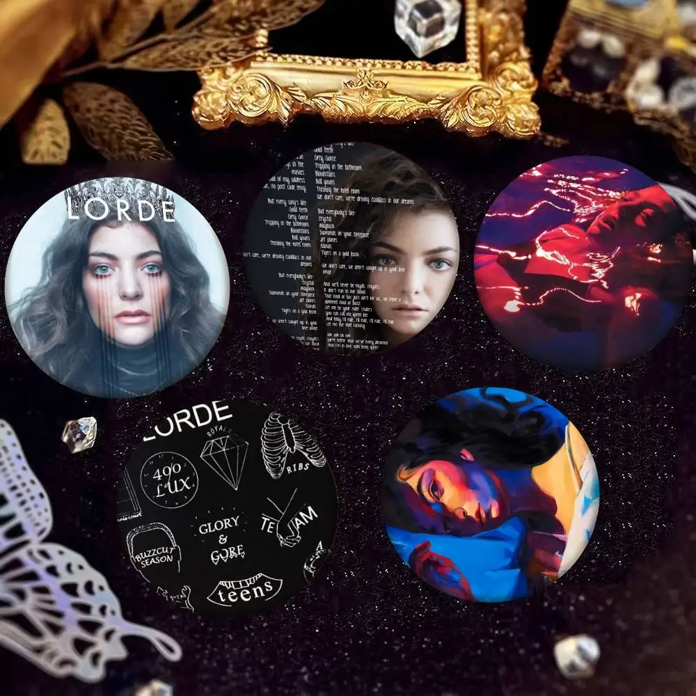 Pin de solapa de hojalata con diseño de álbum de música Melodrama de la cantante pop Lorde, accesorio para ropa y mochila