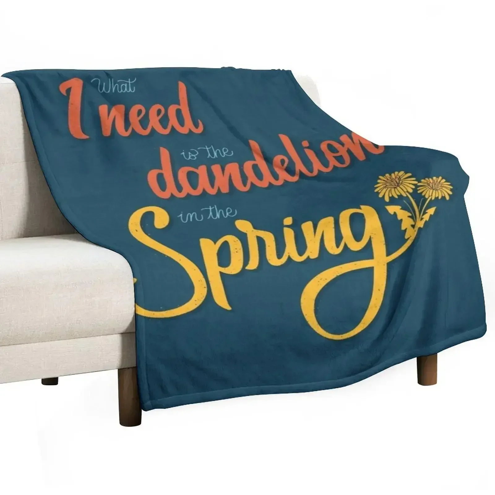 Dandelion in the spring Throw Blanket Bed Fashionable Single Soft decorative for winter for sofa Blankets