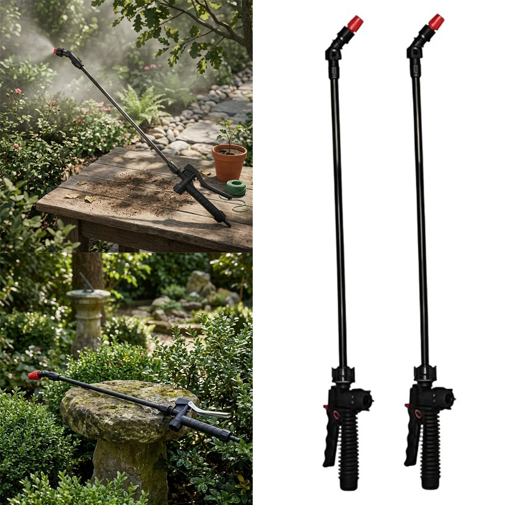 Manual Backpack Sprayer Spray Boom With Lockable Lever For Agriculture Gardening Cleaning Plastic Fiberglass Wand Tool Black Red