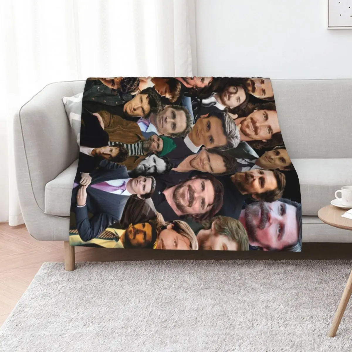 christian bale photo collage Throw Blanket For Baby Soft Multi-Purpose halloween Extra Large Throw Blankets