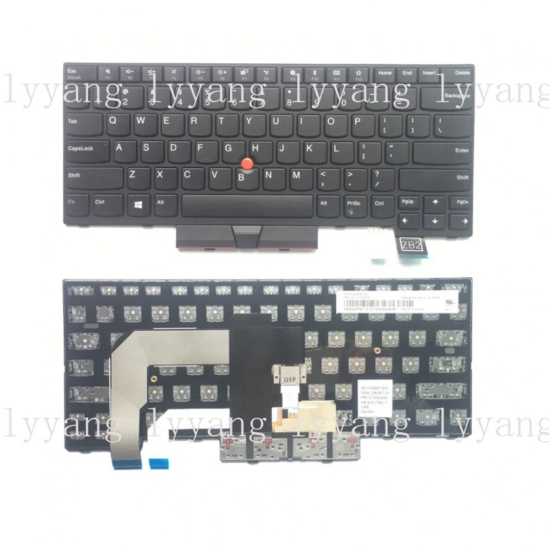 

f 01HX339 FOR Lenovo Thinkpad T470 T480 A475 A485 US English Keyboard