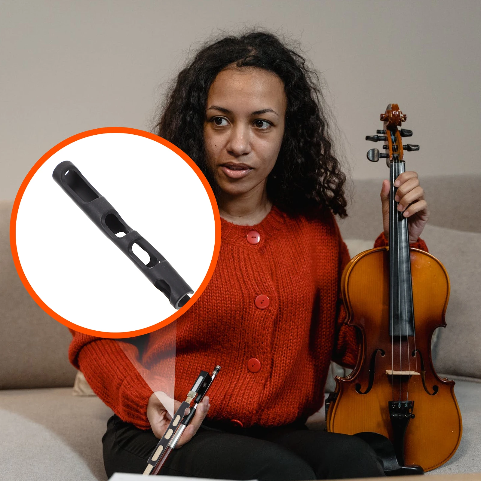 

Rubber Violin Bow Grip Straightener Posture Corrector thotics Holder Adult Bow holder Training Device Beginner Tool