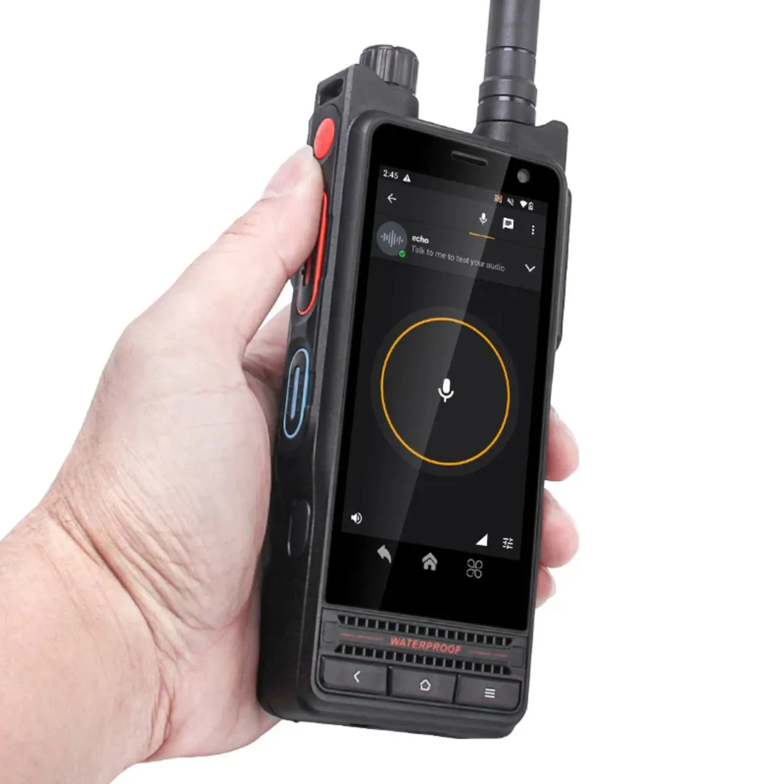 UNIWA P8 4W Watts UHF Smart Zello Walkie Talkie Android14 DMR/Analog Dual Mode Touch Screen IP68 Removable Battery 5000mAh Phone